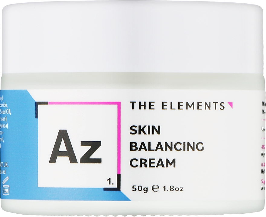 Балансувальний крем з азелаїновою кислотою та цинком - The Elements Skin Balancing Cream