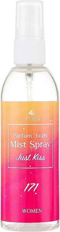 Міст-спрей для тіла та волосся - Jediss Parfum Body Mist Spray 171 Just Kiss — фото N1