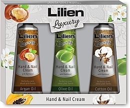 Духи, Парфюмерия, косметика Набор - Lilien Luxury Hand And Nail Cream (h/cr/40 ml*3) 