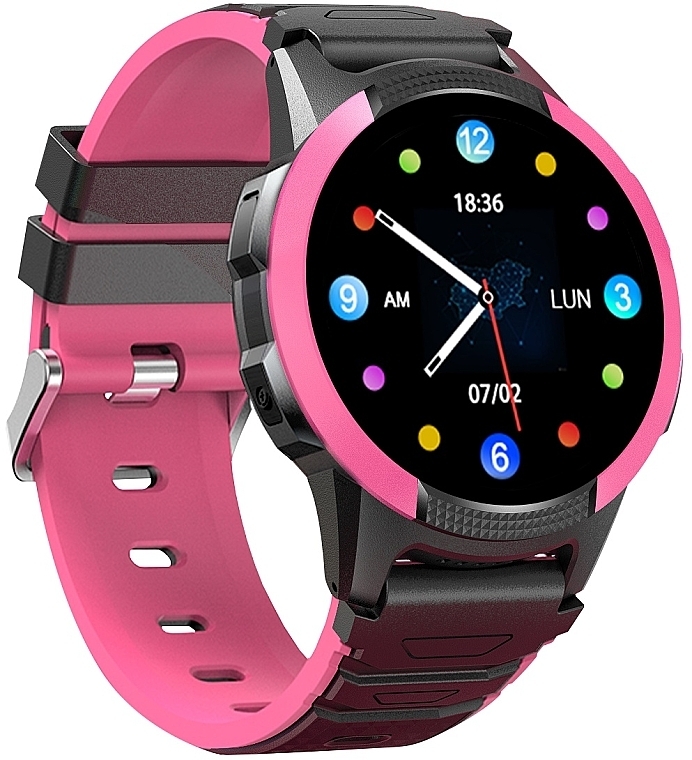 Смарт-часы для детей, розовые - Garett Smartwatch Kids Focus 4G RT — фото N3