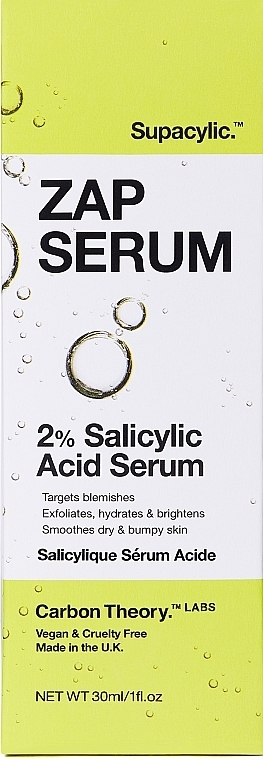 Сыворотка для лица с 2% салициловой кислотой - Carbon Theory Supacylic 2% Acid Serum — фото N2