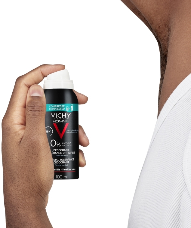 Дезодорант для чоловіків "Оптимальний комфорт чутливої шкіри" - Vichy Optimal Tolerance Deodorant 48H — фото N5
