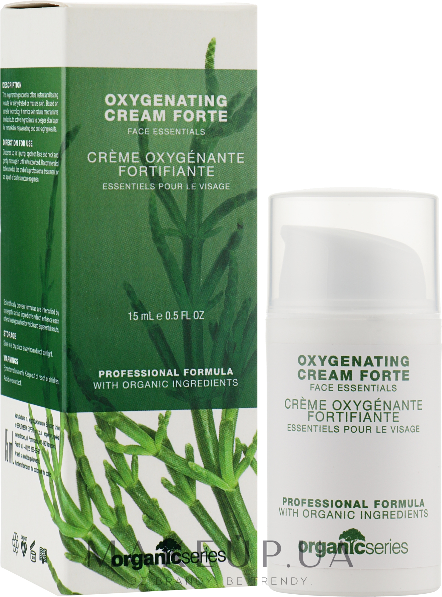Кислородный крем для лица - Organic Series Oxygenating Cream Forte (мини) — фото 15ml