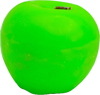 Декоративна свічка у формі зеленого яблука - AD — фото N1
