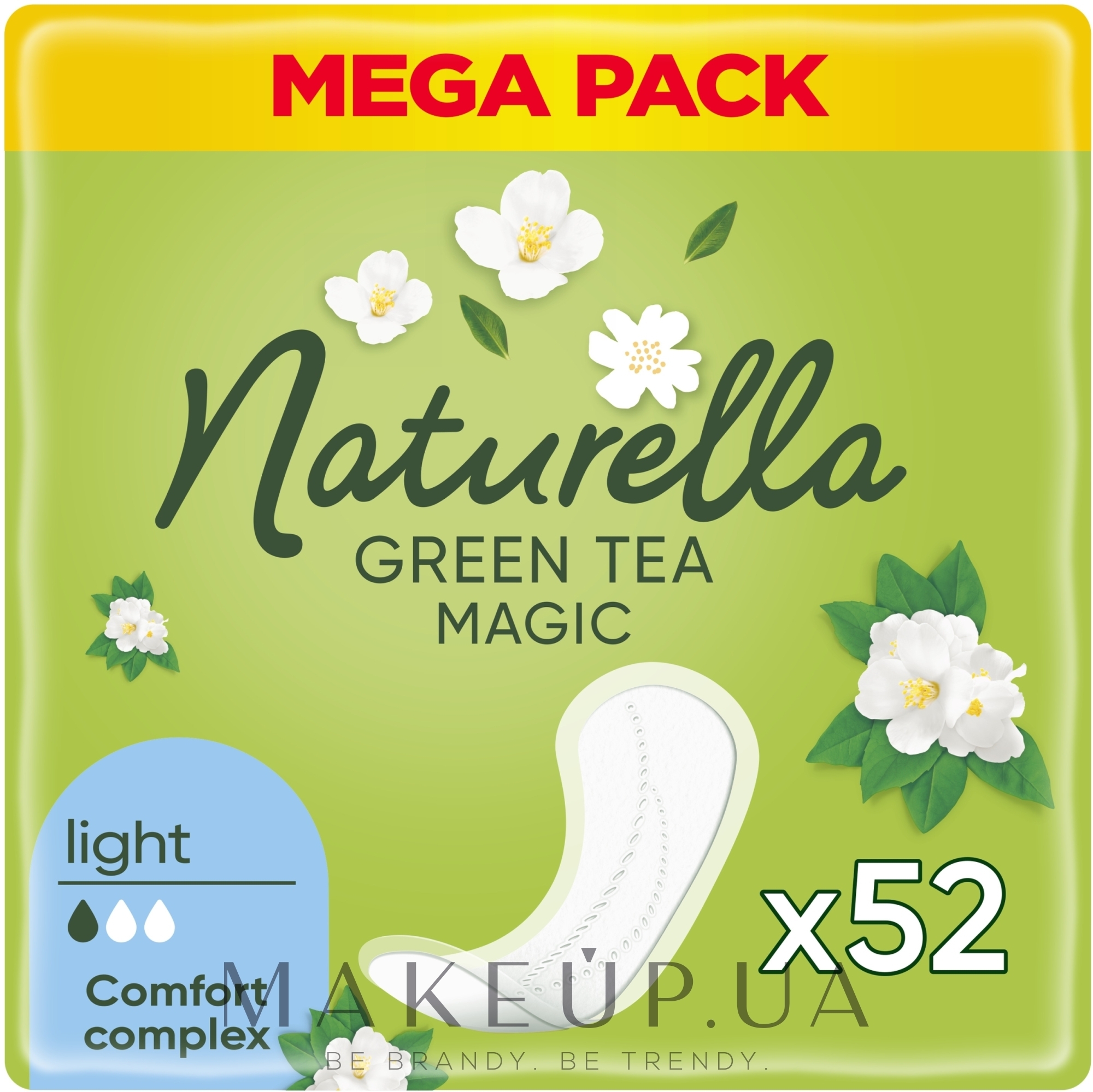 Ежедневные прокладки, 52шт - Naturella Green Tea Magic Light — фото 52шт