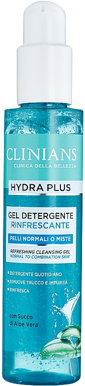Гель для умывания очищаючий - Clinians Gel Detergente Rinfrescante Minerali e Acqua Vegetale di The Bianco