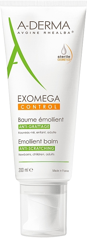 Смягчающий бальзам для тела с дозатором - A-Derma Exomega Control Emollient Balm Anti-Scratching