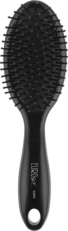 Масажна щітка для укладання волосся, 03202, чорна - Eurostil Big Curvy Brush — фото N1