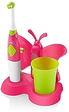 Парфумерія, косметика Дитяча зубна щітка на підставці зі стаканчиком - ETA Toothbrush With Water Cup And Holder Sonetic