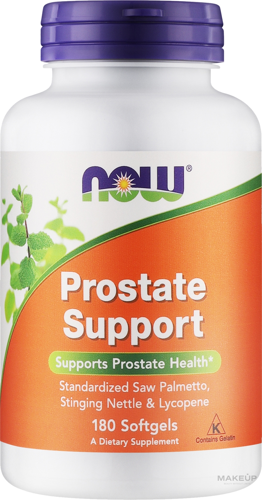 Желатинові капсули - Now Foods Prostate Support — фото 180шт