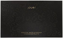 Парфумерія, косметика Палетка тіней для повік - Jouer Essential Matte And Shimmer Eyeshadow Palette