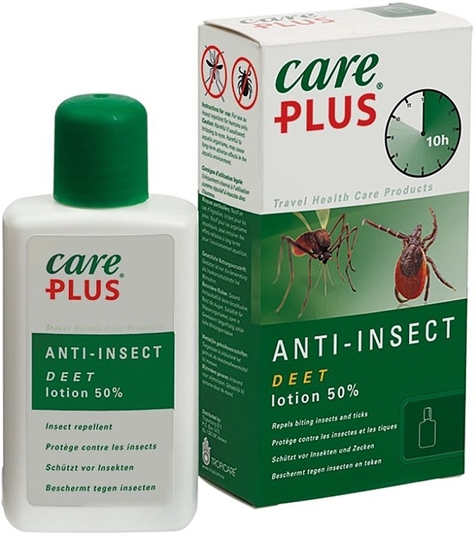 Лосьон против насекомых - Care Plus Anti-Insect Deet Lotion 50% — фото N1