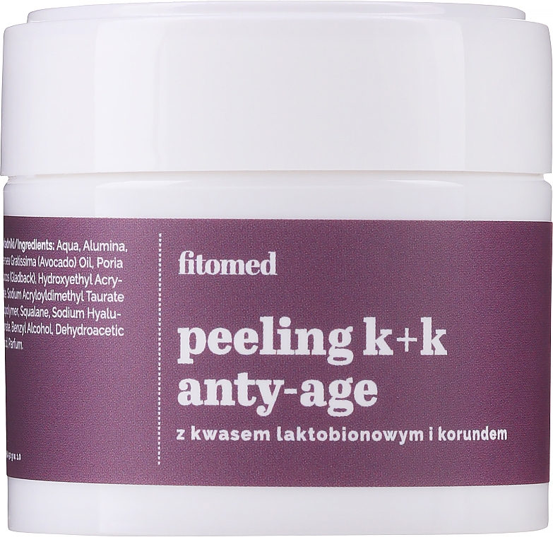 Маска-пілінг для обличчя "Лактобіонова кислота + корунд" - Fitomed Peeling K + K Anty-age — фото N2