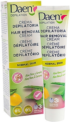 Крем для депіляції волосся на тілі - Daen Hair Removal Cream Aloe Vera — фото N1