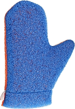 Рукавичка для массажа "Aqua", 6021, сине-оранжевая - Donegal Aqua Massage Glove — фото N1
