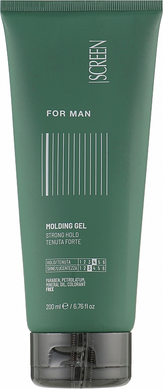 Гель сильної фіксації для чоловічого волосся - Screen For Man Molding Gel — фото N1