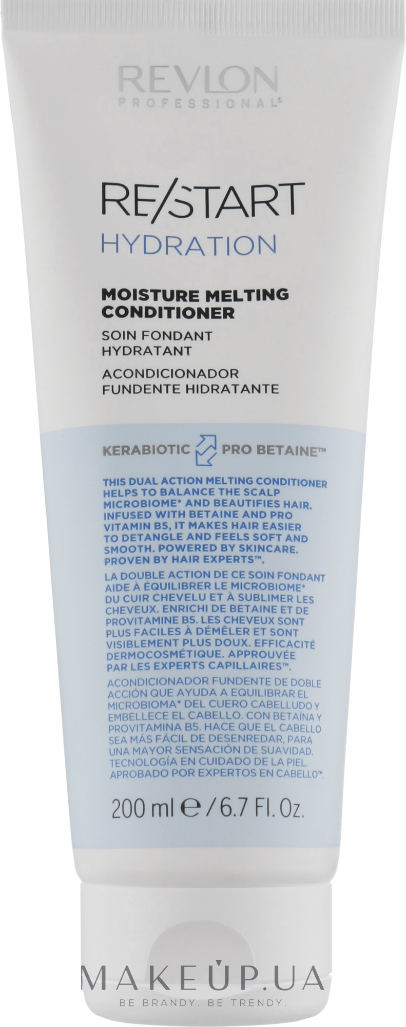 Кондиционер для увлажнения волос - Revlon Professional Restart Hydration Moisture Melting Conditioner — фото 200ml