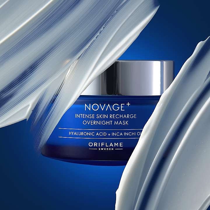 Нічна маска для інтенсивного відновлення шкіри - Oriflame NovAge+ Intense Skin Recharge Overnight Mask — фото N3