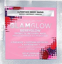 Духи, Парфюмерия, косметика Восстанавливающая маска для лица - Glamglow Berryglow Probiotic Recovery Face Mask (пробник)