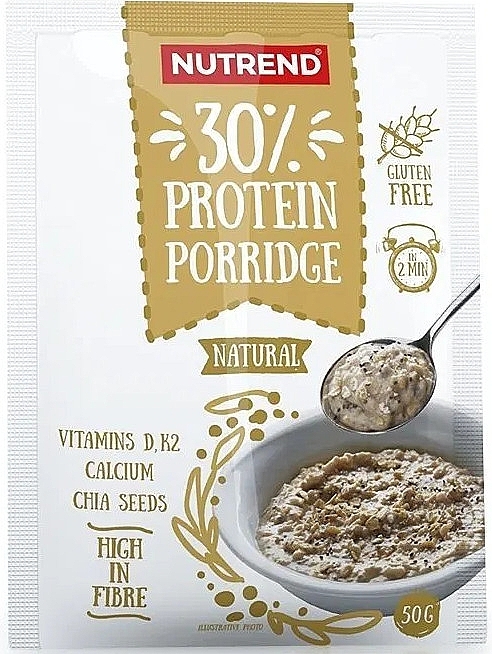 Протеїнова каша "Natural" - Nutrend 30% Protein Porridge — фото N2