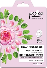 Парфумерія, косметика Тканинна маска "Троянда і фітоколаген" - Polka Rose And Phytocollagen Facial Sheet Mask