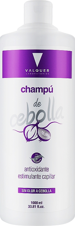 Цибулевий шампунь для всіх типів волосся - Valquer Cuidados Onion Shampoo — фото N1