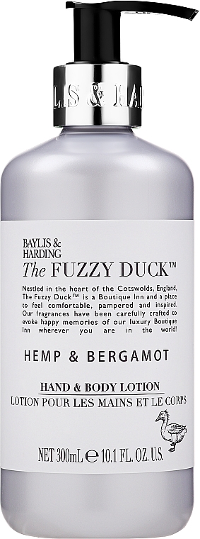 Набор - Baylis & Harding The Fuzzy Duck Hemp & Bergamot (h/soap/300ml + b/h/lot/300ml) — фото N5
