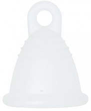 Парфумерія, косметика Менструальна чаша з петлею, розмір L, прозора - MeLuna Sport Shorty Menstrual Cup Ring