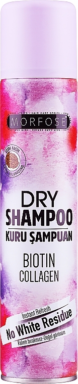 Сухой шампунь с биотином и коллагеном для объема волос - Morfose Extra Volume Dry Shampoo — фото N1