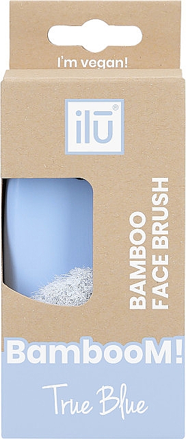 Щетка для лица, голубая - Ilu Bamboo Face Brush — фото N2