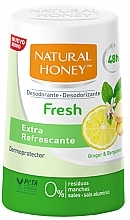 Духи, Парфюмерия, косметика Роликовый дезодорант-антиперспирант - Natural Honey 48H Fresh Ginger And Bergamot 