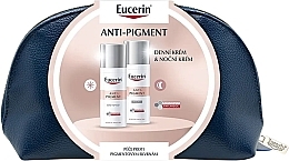 Парфумерія, косметика Набір - Eucerin Anti-Pigment Christmas 2023 (d/cr/50ml + n/cr/50ml + pouch)