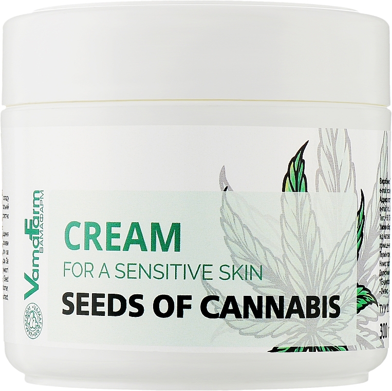 Крем для обличчя та тіла з гідролізатом насіння конопель - VamaFarm Seed Of Cannabis Cream — фото N1