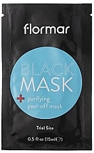 Парфумерія, косметика Чорна маска-плівка - Flormar Black Mask Purifying Peel-Off Mask (пробник)