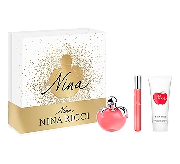 Nina Ricci Nina - Набір (edt/50ml + edt/mini/10ml + b/lot/75ml) — фото N1