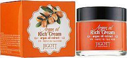 Насичений крем для обличчя з арганієвою олією - Jigott Argan Oil Rich Cream — фото N1