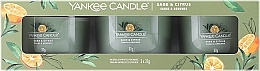 Парфумерія, косметика Набір - Yankee Candle Sage & Citrus (candle/3x37g)