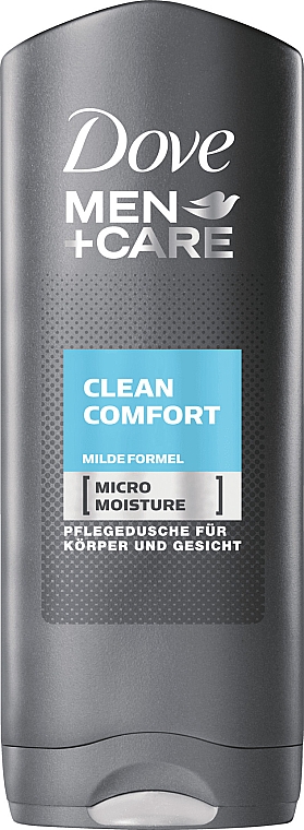 Гель для душу - Dove Men+Care Clean Comfort Body and Face Wash — фото N1