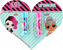 Набор бальзамов для губ - Lip Smacker L.O.L. Surprise! Rocker+Kitty Queen (lip/balm/2х4g) — фото N1