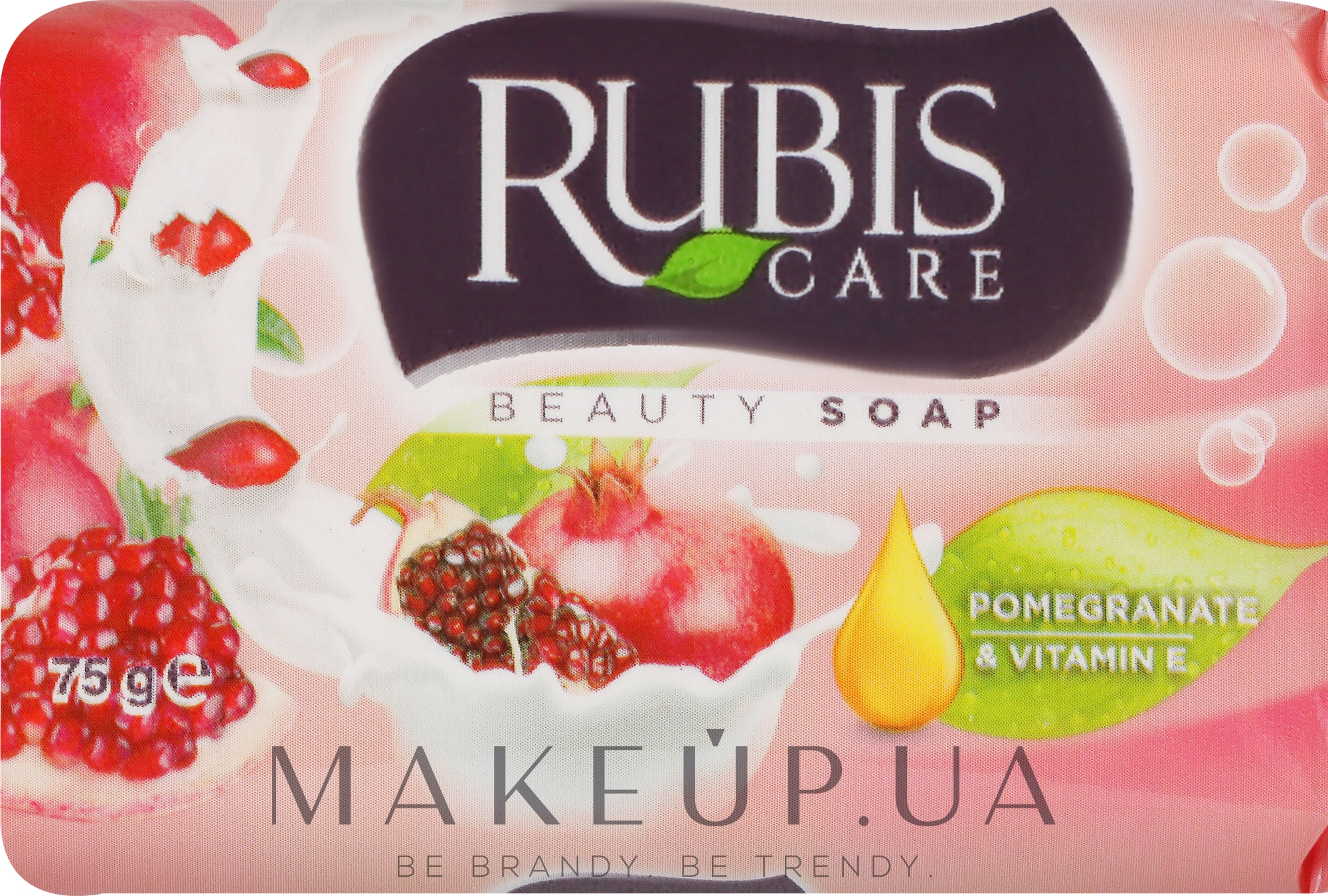 Мило "Гранат" у паперовій упаковці - Rubis Care Pomegranate Beauty Soap — фото 75g