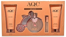 AQC Fragrances Go Love - Набор (edt/100 ml + edt/15 ml + b/lot/120 ml + sh/gel/120 ml) — фото N1