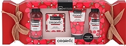 Набор - IDC Institute Organic Red Fruits Candy (sh/gel/80ml + b/foam/80ml + h/cr/50ml + soap/50g) — фото N1