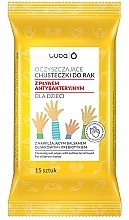 Влажные детские салфетки с антибактериальной жидкостью - Luba — фото N1