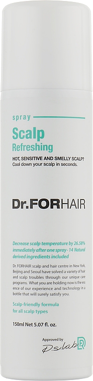 Освежающий спрей для кожи головы - Dr.FORHAIR Scalp Refreshing Spray — фото N1