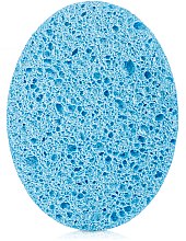 Спонж для умивання "Овал", SP-504, 7,5 х 10,5 см., синій - Silver Style — фото N1