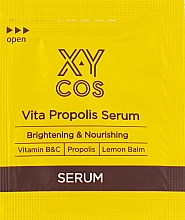 Укрепляющая сыворотка для лица с прополисом - XYcos Vita Propolis Serum (пробник) — фото N1