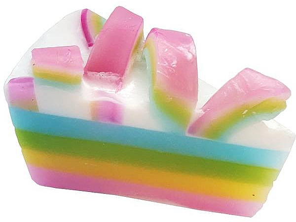 Мыло - Bomb Cosmetics Raspberry Rainbow Soap Cake — фото N1