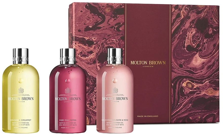 Molton Brown Floral & Spicy Body Care Gift Set - Набір (sh/gel/3x300ml) — фото N1