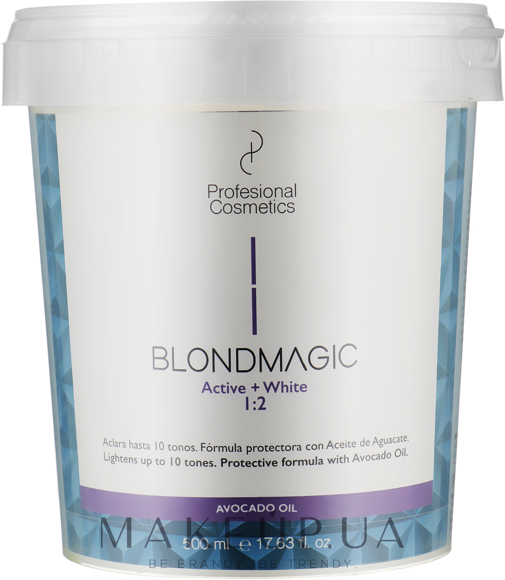 Пудра для осветления волос - Profesional Cosmetics Blondmagic White — фото 500ml