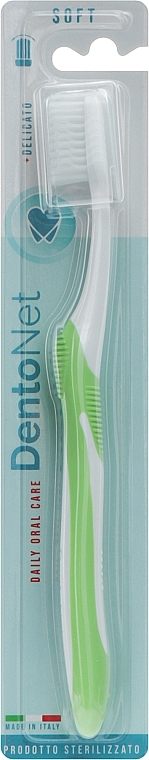 Зубная щетка, мягкая, салатовая - Dentonet Pharma — фото N1